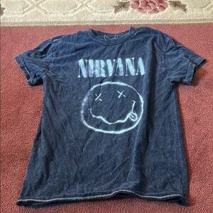 NIRVANA Black Graphic Tee